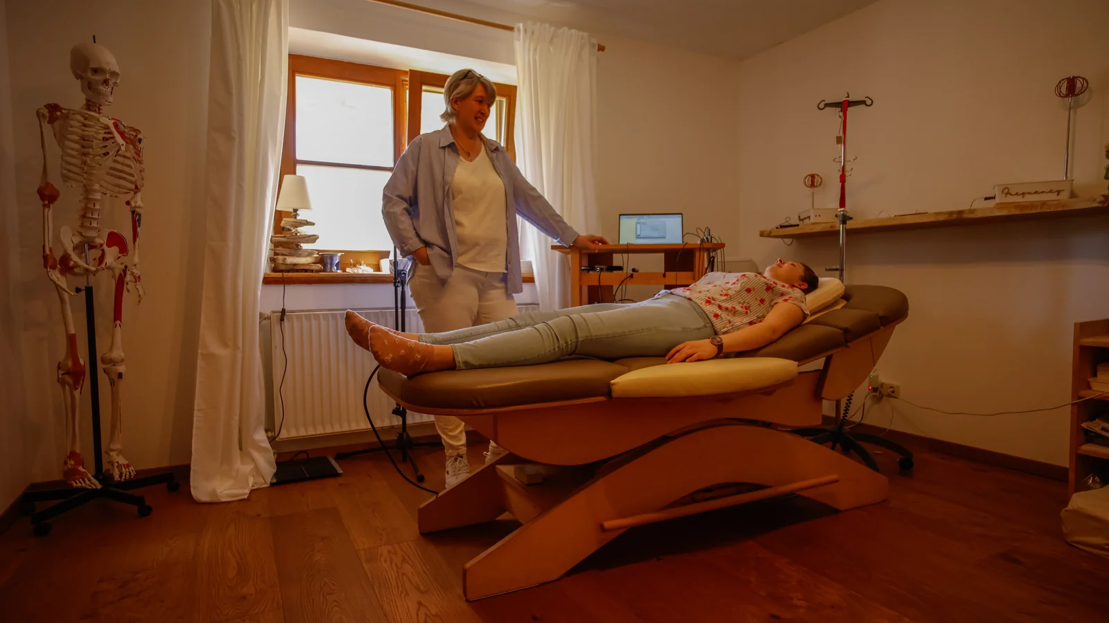 Behandlung mit Klientin